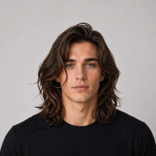 Long Wavy Curtain Bangs