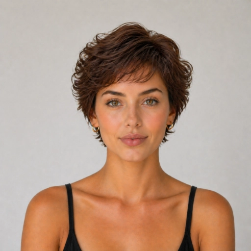 Neat Curly Crop Cut