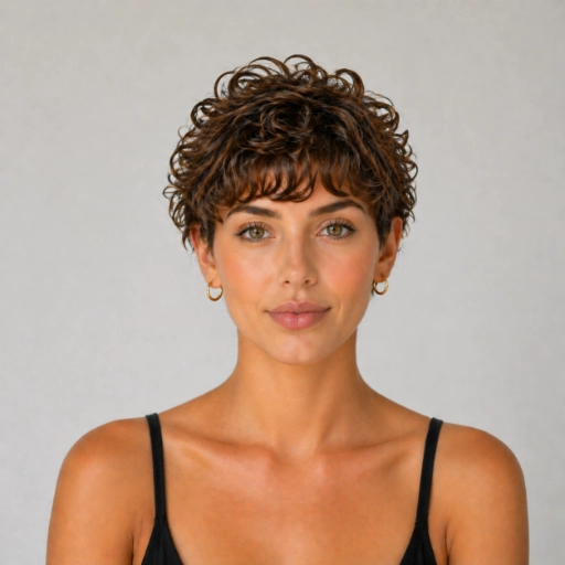 Short Curly Pixie