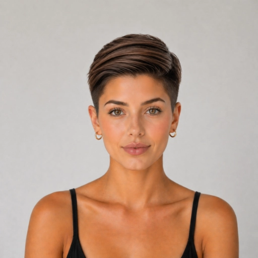 Short Pixie With Shaved Sides