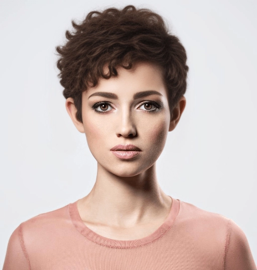 Short Curly Pixie
