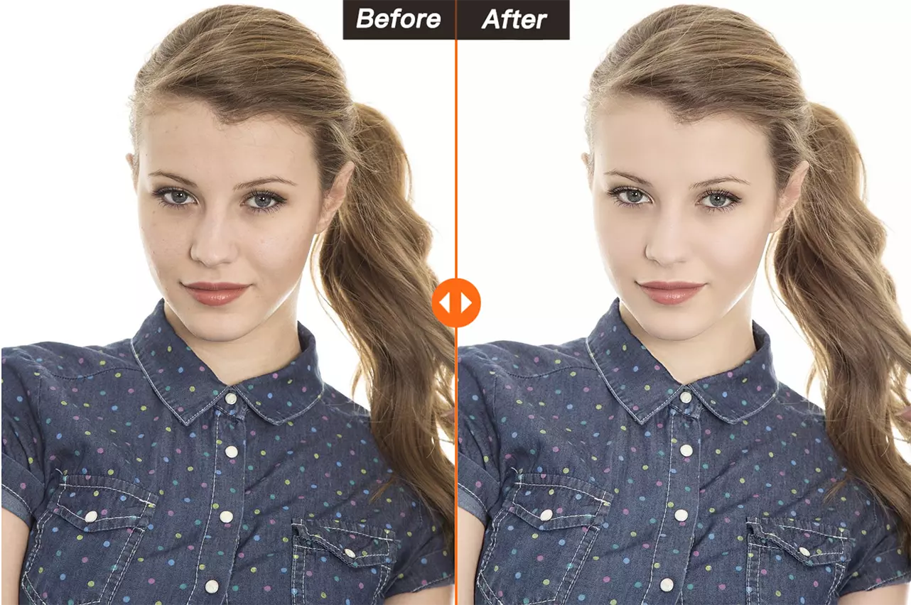 Foto Gesicht retuschieren Effekt