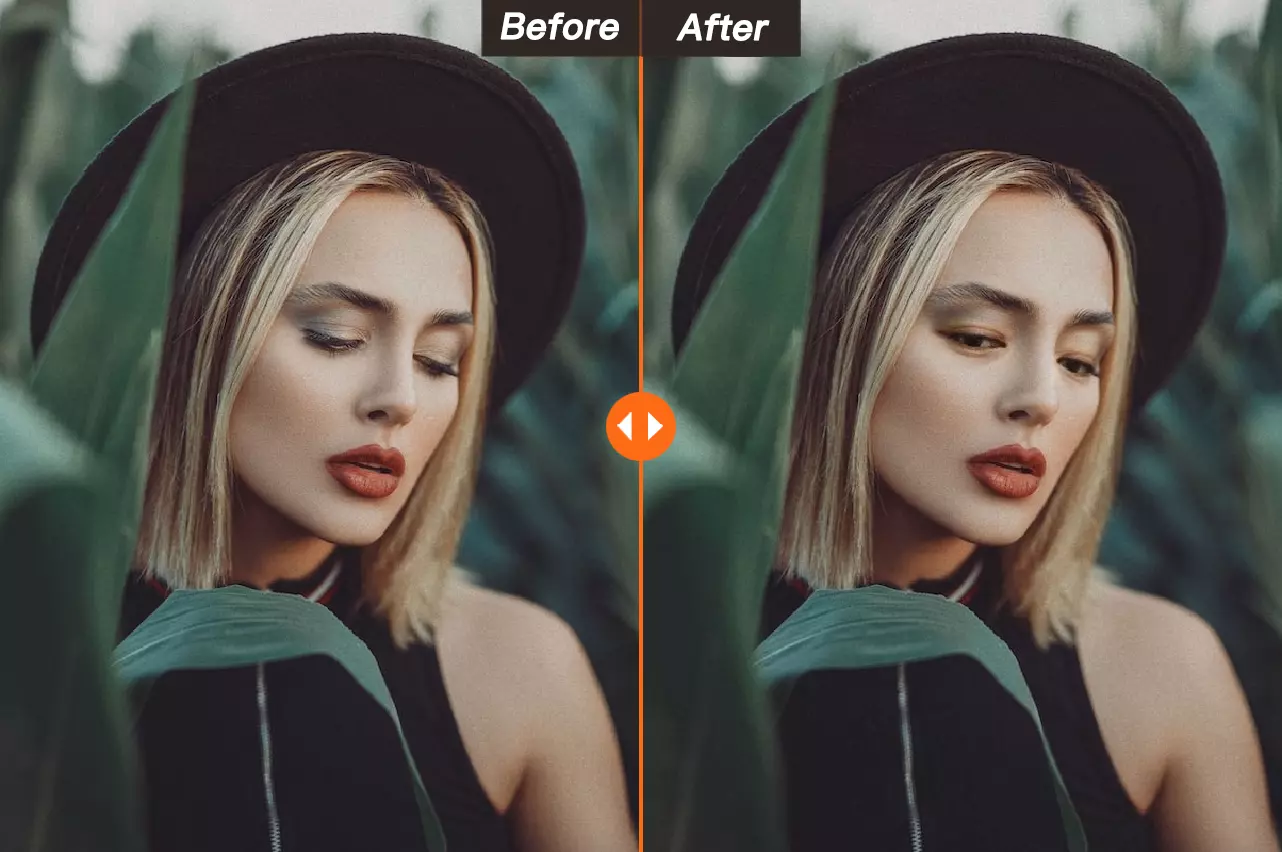 Face expression editing example