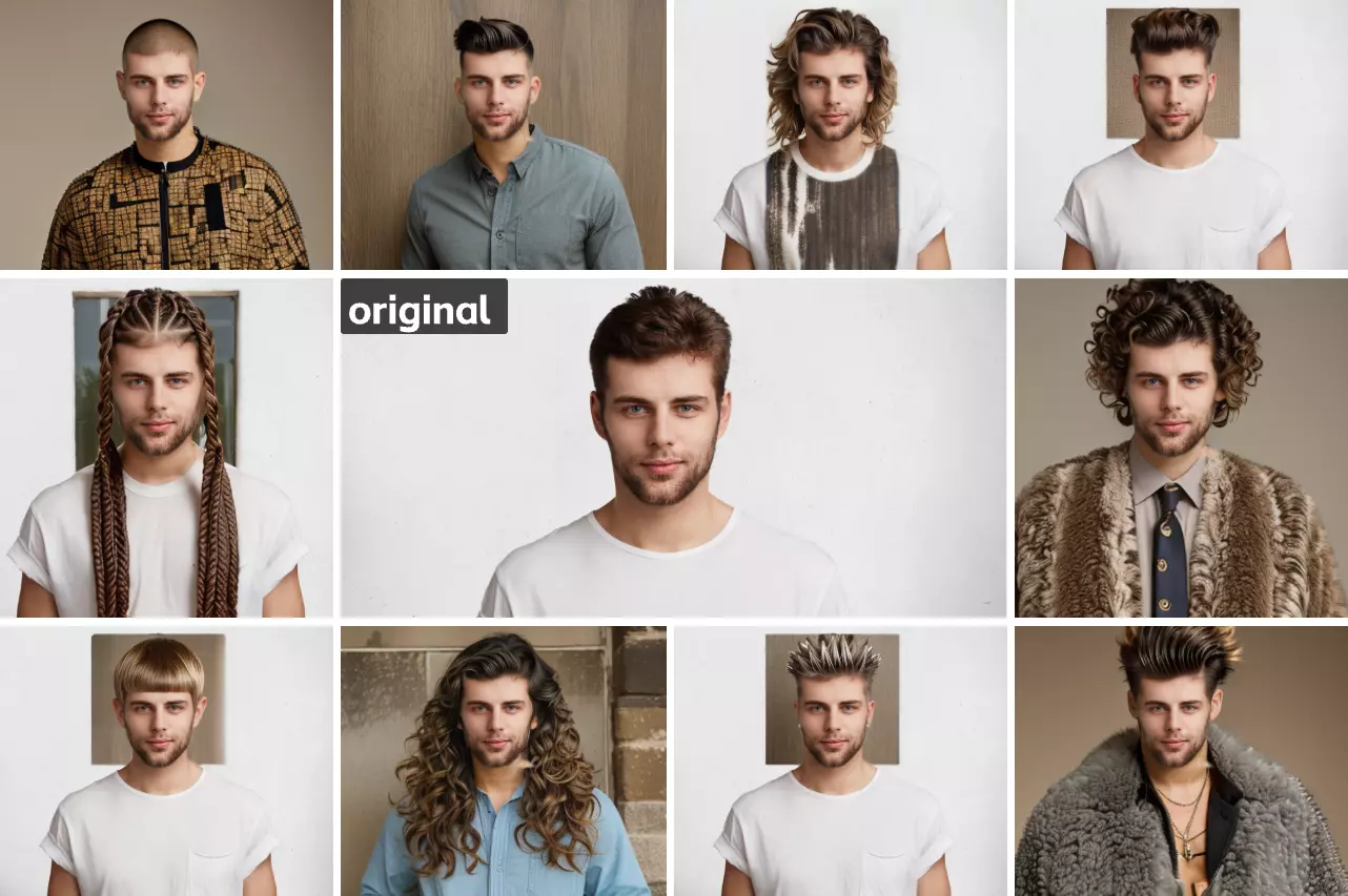 Die Wirkung von Porträtfotos nach einem Haarwechsel
