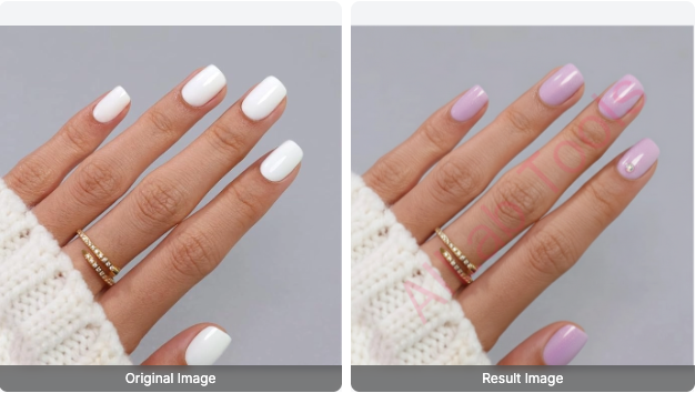 Lavender Pastel Wash Nail