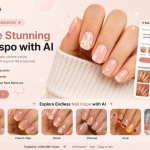 AI nail art generator creating cute nail inspo ideas for short nails in 2026
