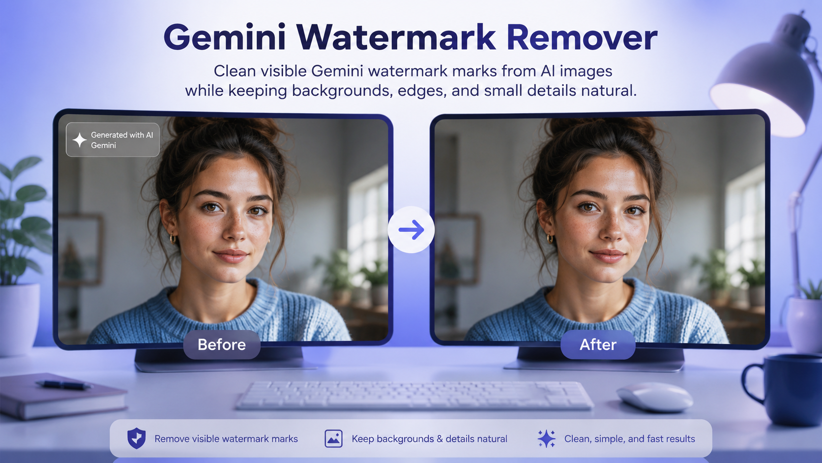 How to Clean Up Gemini Watermark Marks in AI Images Without Making the Photo Look Edited