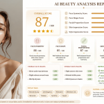 AI Face Rater analyzing facial symmetry, proportions, and overall face rating