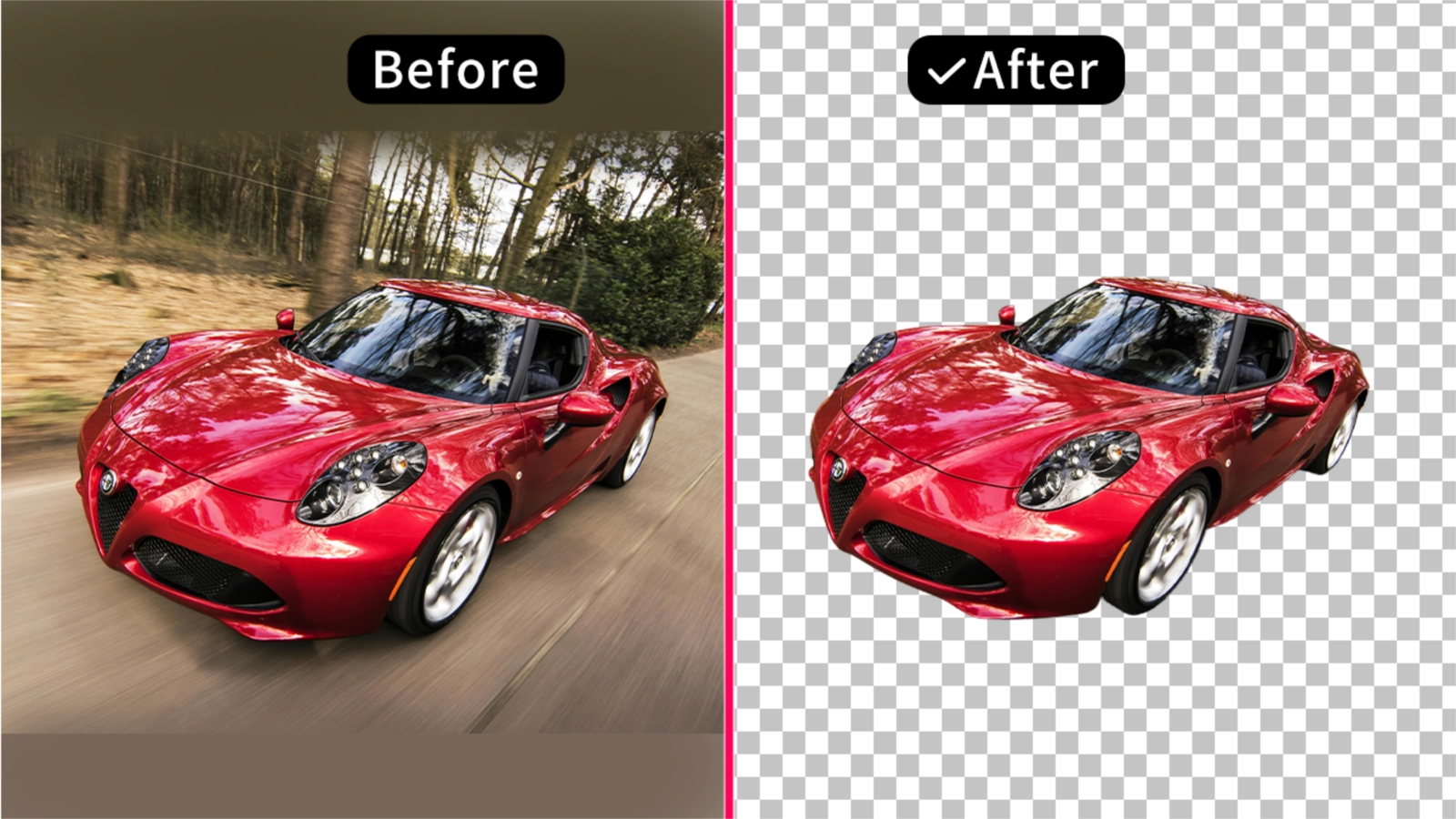 Remove background from vehicle pictures - Easy to make professional car show pictures