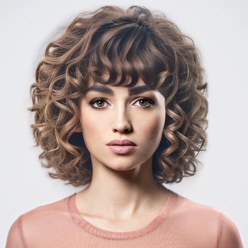 Image de coiffure Bob bouclé