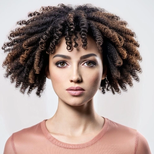 Bild von losen Locken im Afro-Stil