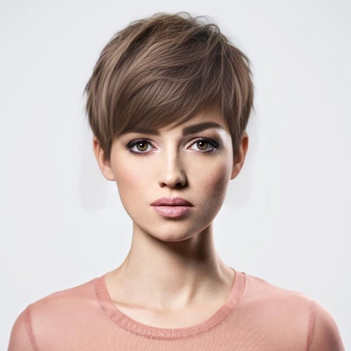 Image de coiffure avec coupe Pixie