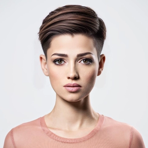 Image de coiffure Pixie court avec côtés rasés