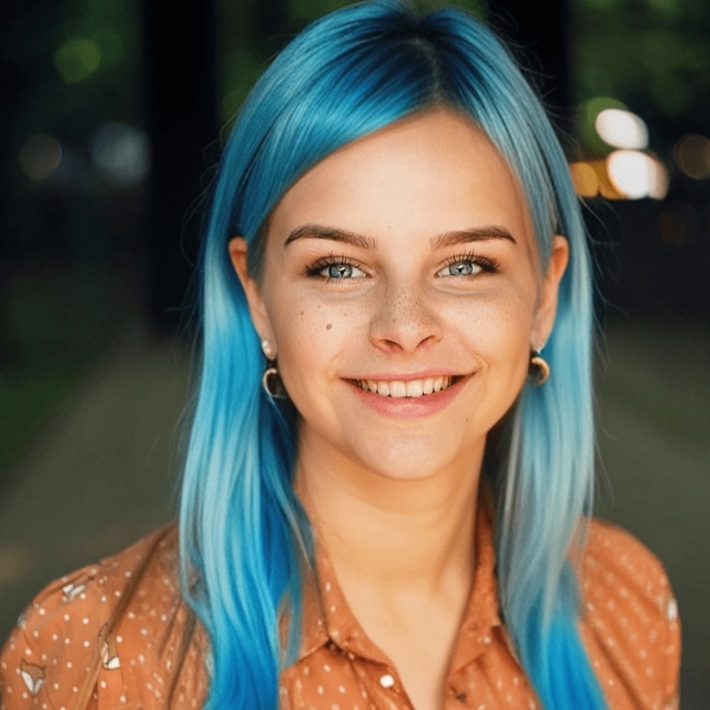 Blue hair color