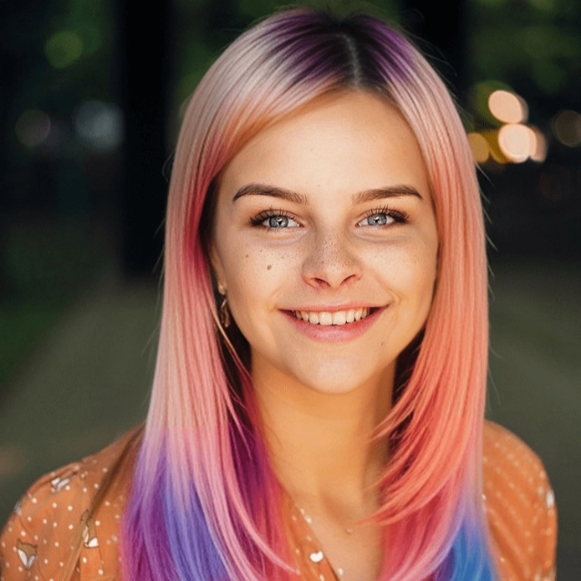 Couleur de cheveux dégradée