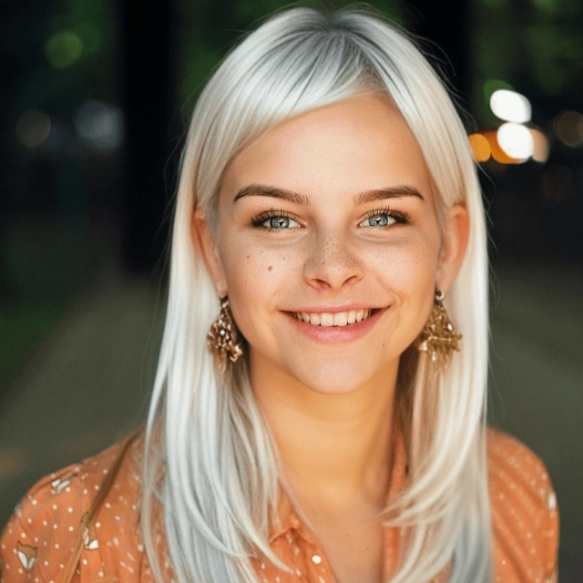 Couleur de cheveux blanche