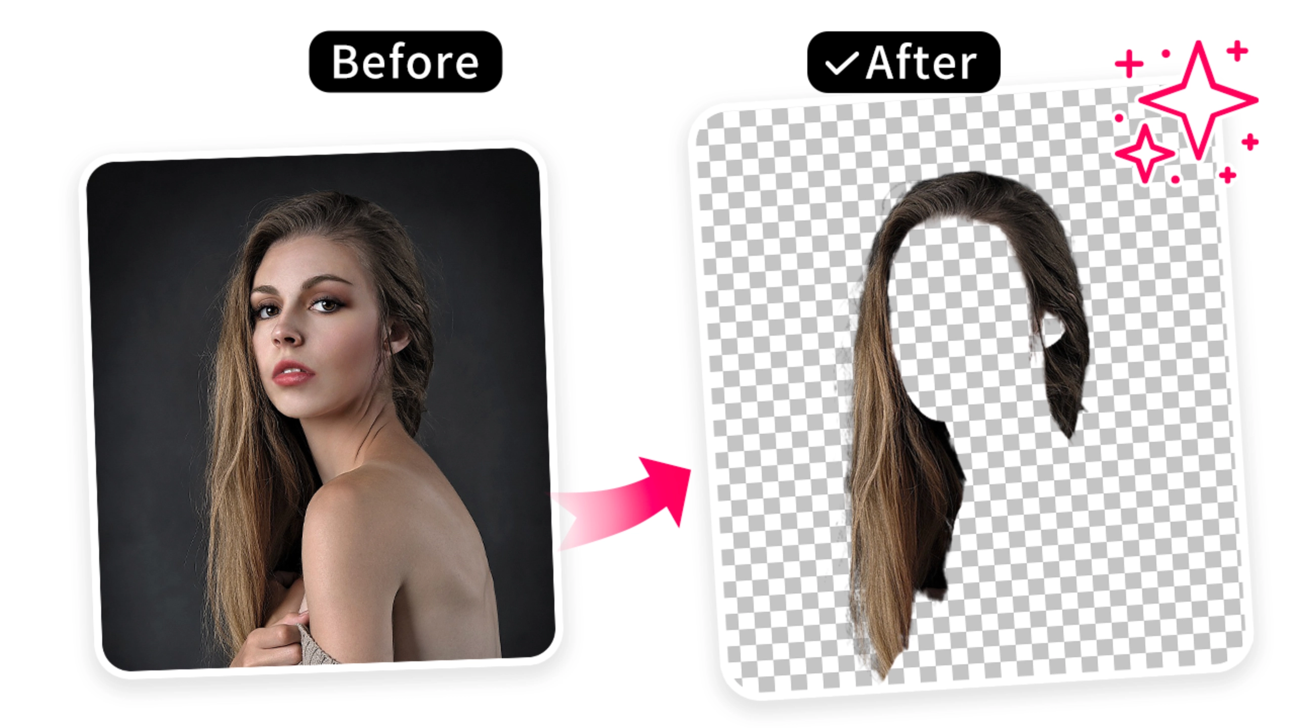 Hair Extraction Effect Image