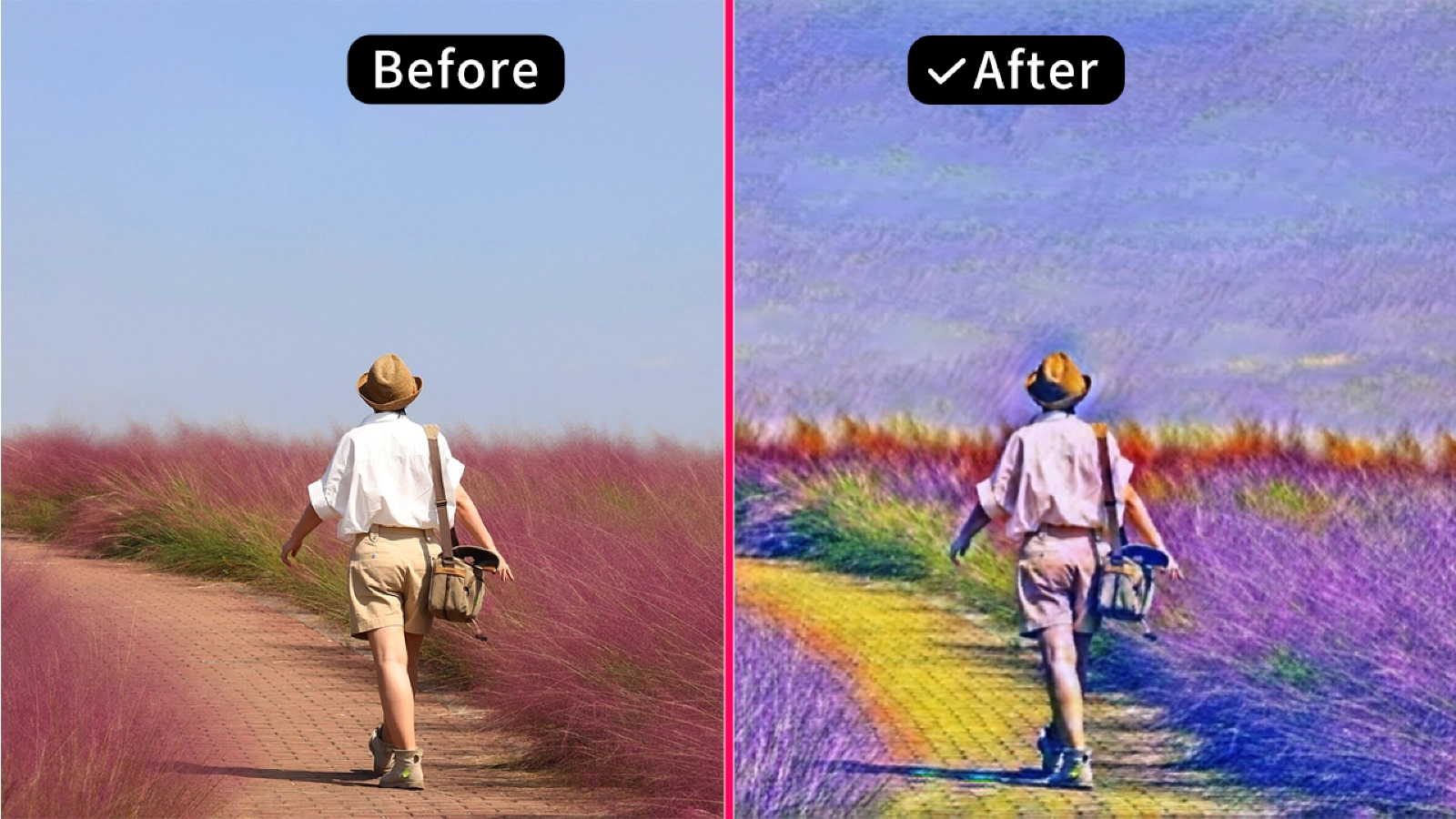 The magical conversion of ordinary pictures into paintings