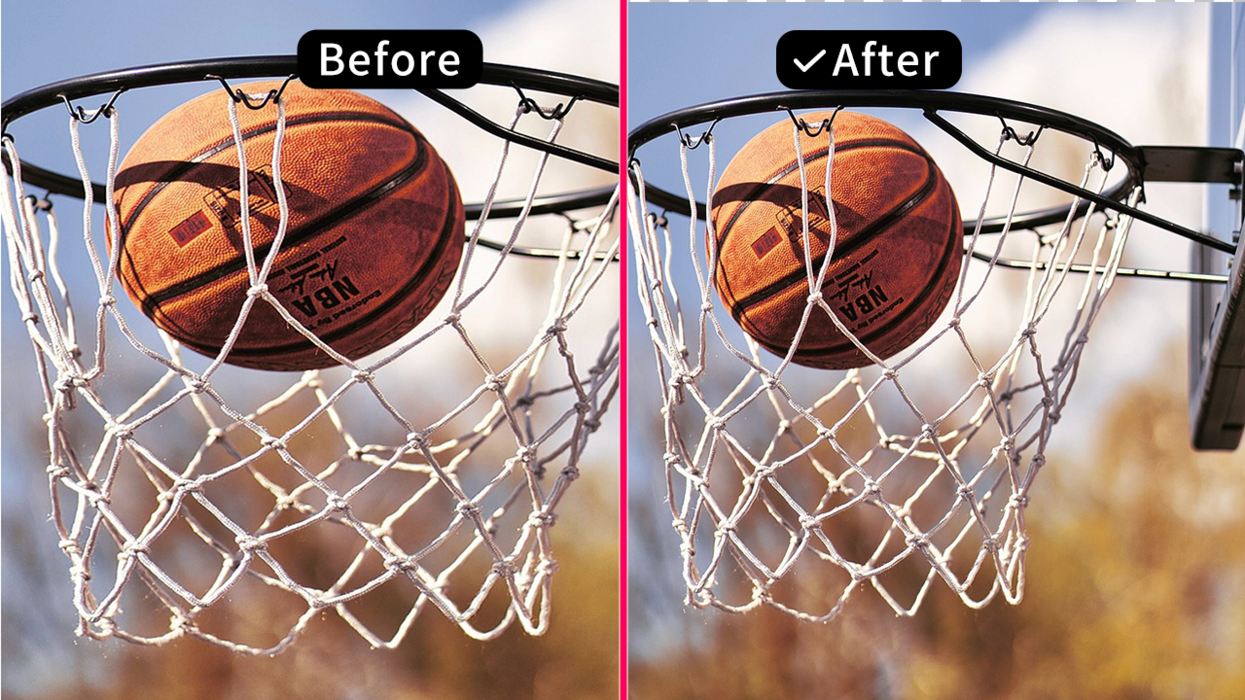 Effect image: Restoring stretched images to their natural proportions